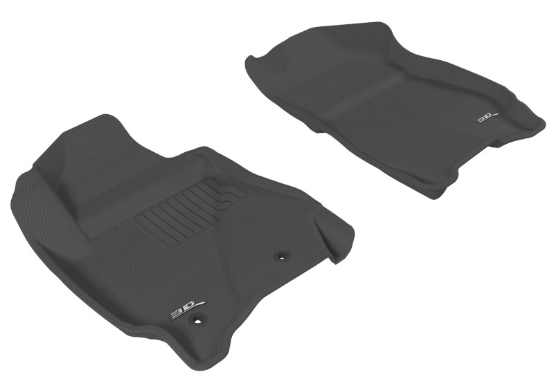 Mazda Tribute Floor Mat Set - Front - 3D MAXpider - Kagu Series - Black - `11-`12 Mazda Tribute Floor Mat Set - Front - 3D MAXpider - Kagu Series - Black - `11-`12